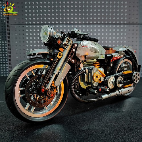 Huiqibao 808pcs moto racer - 808pcs,